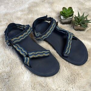 Teva Sandals Water Shoes Blue Yellow Size Men’s 6 or EU 38/39